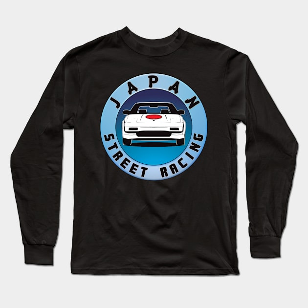 Japan Street Racing JDM Tuning Blue Birthday Gift Shirt. Long Sleeve T-Shirt by KAOZ